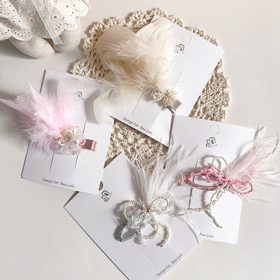 新款可爱公主风小米珠流苏串珠羽