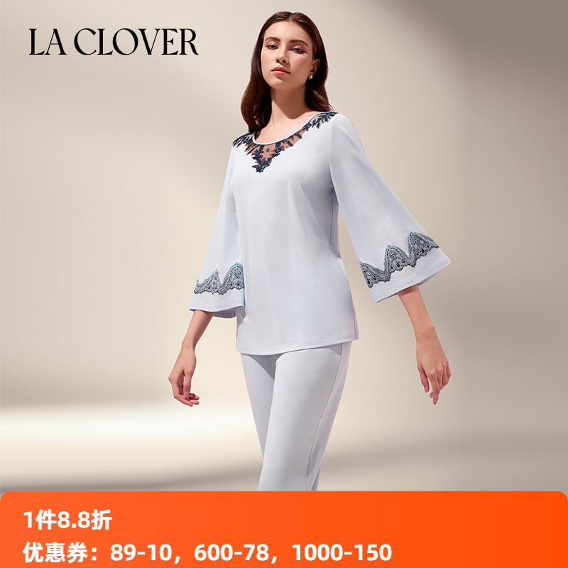 兰卡问女士分体家居睡衣套装