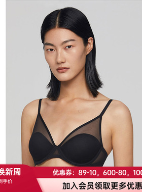 爱慕·CHUANG正品内衣女软钢托薄模杯大胸显小聚拢文胸CA111351