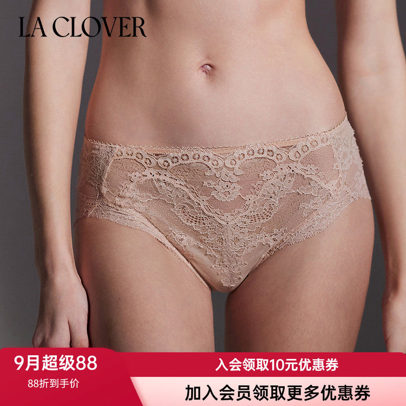 兰卡文女士性感蕾丝轻薄内裤