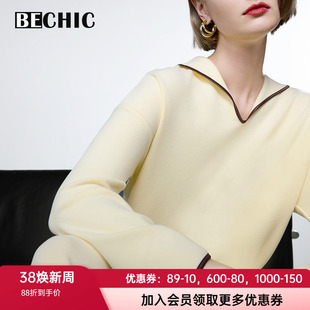 兰卡文BeChic女居家时光翻领套头含真丝柔软睡衣家居套装BC46CR2