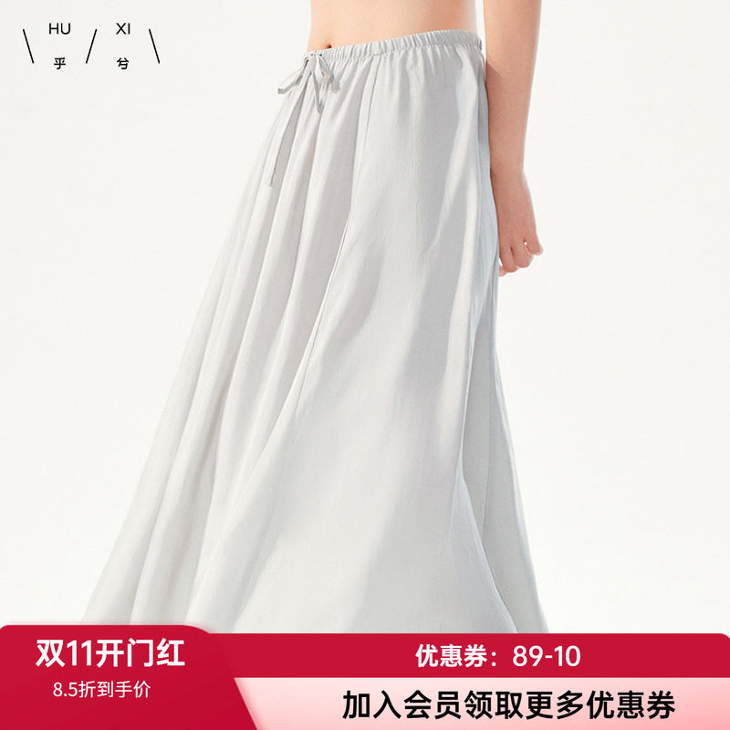 睡裙乎兮夏季半身裙百褶裙显瘦