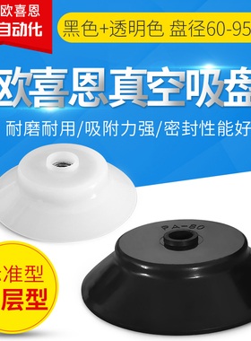 OCN大洋台湾气动KFG-60/80/95-N/S黑色吸嘴耐磨材质工业真空吸盘