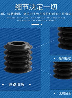 OCN球形硅胶真空吸盘ZP2-04/06/B15/B20/40/46弧面吸盘ZP2-B46ZJS