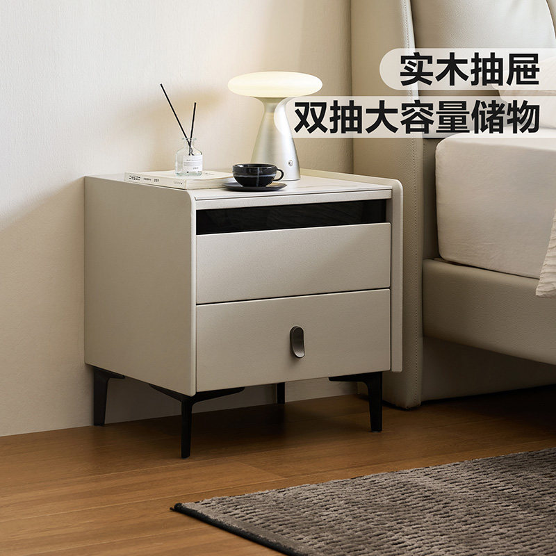 林氏家居床头柜卧室小型收纳柜子图片