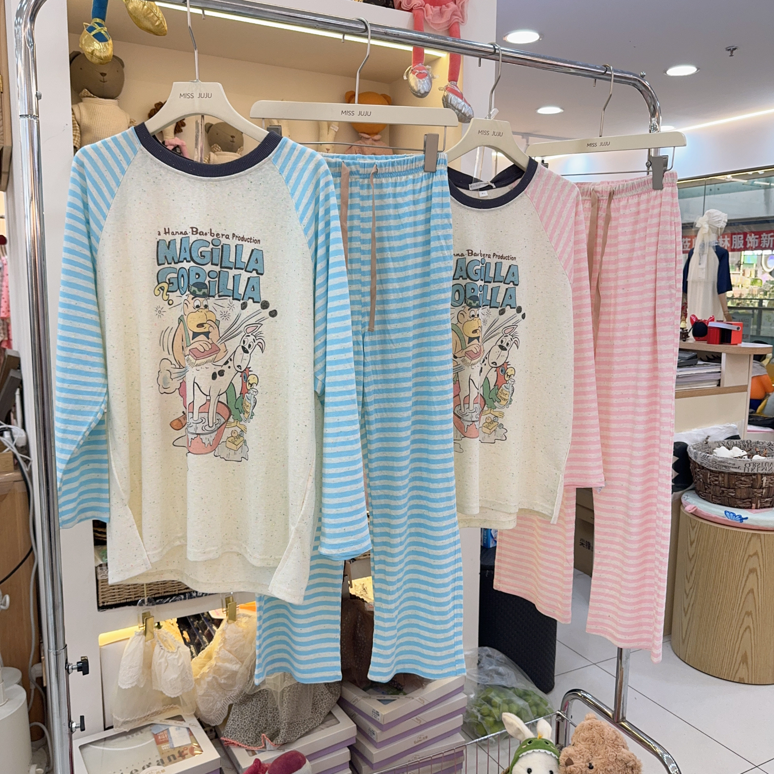 MISSJUJU长袖睡衣女早秋睡衣/家居服套装