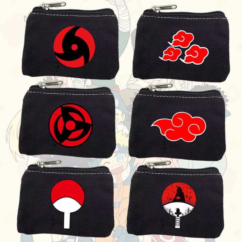 动漫周边帆布零钱袋儿童收纳包学生小卡包男女钱包二次元便携包