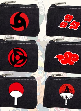 动漫周边帆布零钱袋儿童收纳包学生小卡包男女钱包二次元便携包