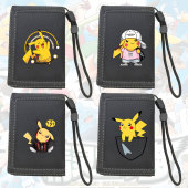 动漫周边皮卡丘三折钱包精灵宝可梦大容量儿童青少学生二次元 卡包