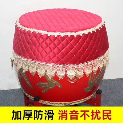 大鼓保护套红鼓套罩龙鼓罩威风鼓套鼓面防尘罩16寸鼓罩子18寸布套
