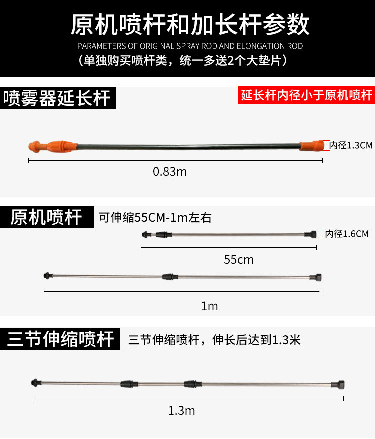 电动喷雾器打药机专用配件不锈钢高压喷枪鱼竿式伸缩加长喷杆延长,鲜花速递/花卉仿真/绿植园艺,喷壶,淘宝优惠券,粉丝福利购,淘宝优惠卷