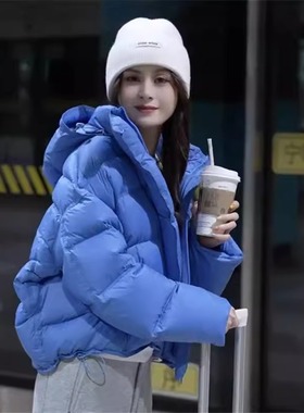 WHISPER*25AW小众潮牌联名时尚百搭加厚保暖休闲连帽羽绒棉服