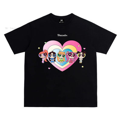 WHISPER*PAWCEE*25SS小众潮牌联名飞天小女警宽松百搭短袖T恤