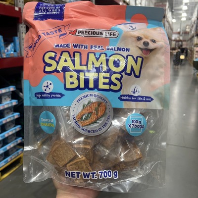 山姆代购PRECIOUS LIFE 宠物零食犬用三文鱼块进口三文鱼美毛护肤