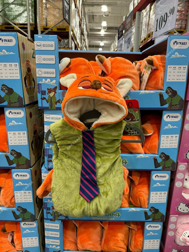 山姆迪士尼疯狂动物城尼克小狐狸米奇米妮儿童秋冬马甲连帽唐老鸭