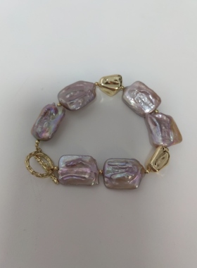 巴洛克天然手链天然珍珠复古女