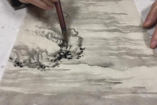 芍裳试纸绘画 心源