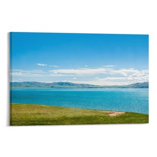 青海湖中国青海省内陆湖泊风景客厅房间背景墙帆布无框画装饰挂画