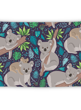 可爱澳大利亚树袋熊考拉Koala周边装饰海报背景布挂布墙布挂毯画