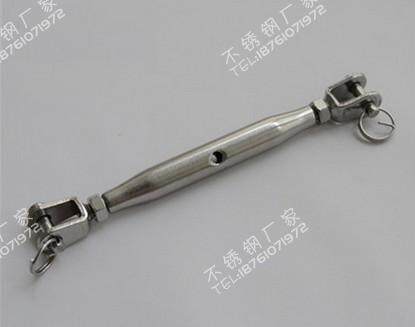 304不锈钢封闭花篮螺丝M6 UU闭体花兰钢丝绳拉紧器 链条 紧绳器