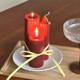 香薰蜡烛浪漫香氛烛光晚餐表白家用新年装 饰品结婚婚礼喜烛摆件