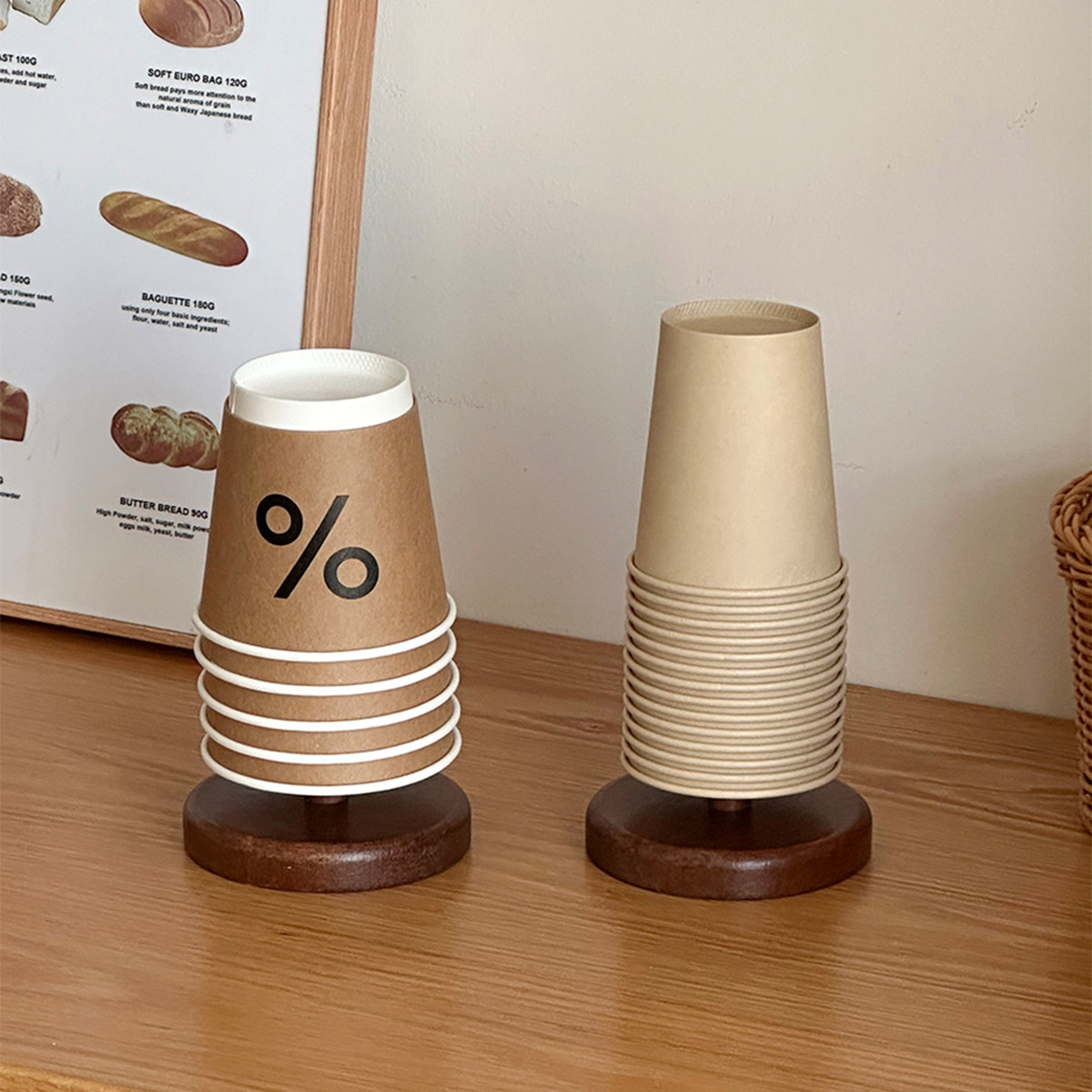 家用商用木质桌面纸杯架一次性杯子收纳架简约家居杯座新年办公室,家庭/个人清洁工具,杯架,淘宝优惠券,粉丝福利购,淘宝优惠卷