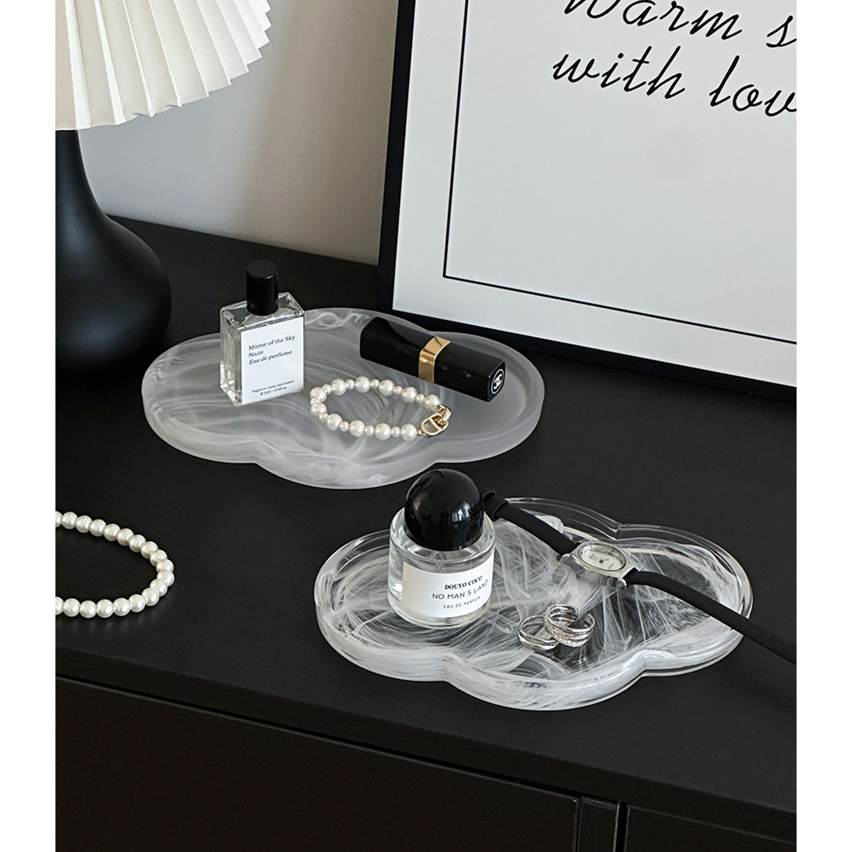 玻璃香薰托盘小众高级感置物盘桌面首饰展示盘托盘摆件拍照道具,家居饰品,香薰托盘,淘宝优惠券,粉丝福利购,淘宝优惠卷