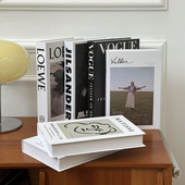 ins假书装 简约现代仿真书创意生活杂志桌面摆件摄影道具 饰书时尚