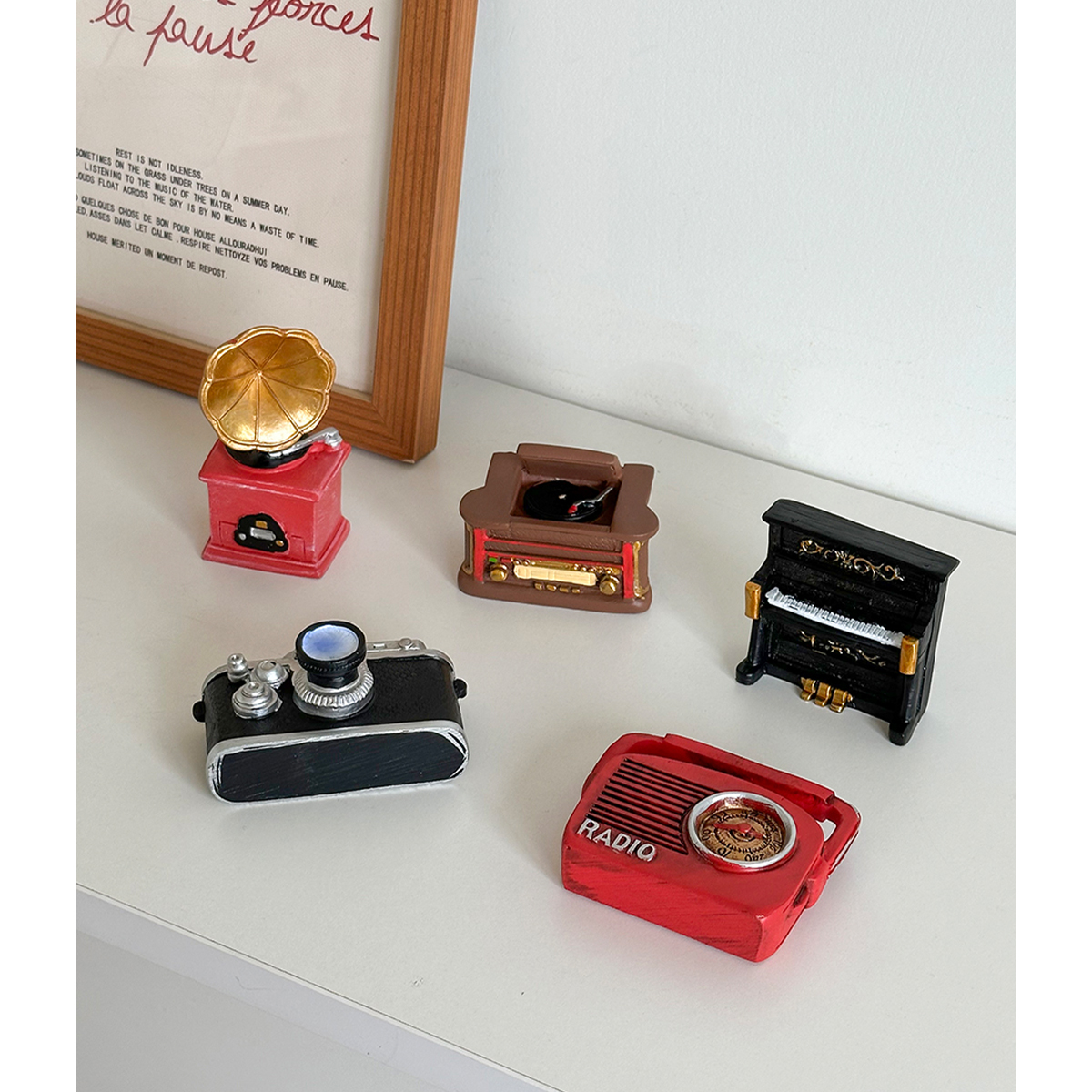 装饰摆件做旧树脂微缩景观布置娃屋布景复古小摆件艺术摆设柜台