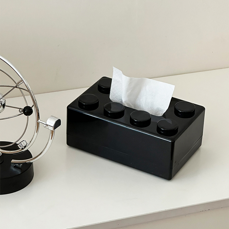 多巴胺积木纸巾盒桌面带弹簧
