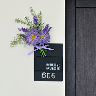 饰高级感中古仿真花假花摆设乔迁餐桌氛围感 紫色小花束插花门楣装