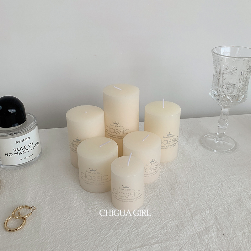 ins节庆无烟无味咖啡馆桌面蜡烛