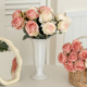 陶瓷花瓶摆件客厅插花浪漫礼物玫瑰花仿真花轻奢高级感水培鲜花