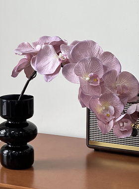 仿生蝴蝶兰假花仿真花摆设轻奢花艺花瓶插花家居客厅装饰摆件花束