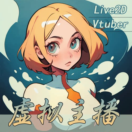 live2d虚拟主播形象vup定制立绘拆分建模人设直播皮套二次元约稿