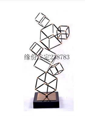 新古典风几何金属软装饰品定制