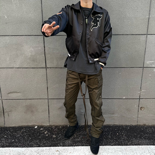 潮流宽松排扣裤 FEAR 裤 工装 休闲裤 FOG新款 GOD MASTER SAINT