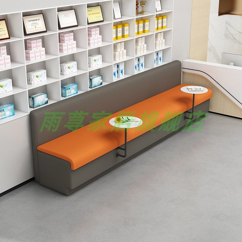 休闲简约长条凳美发店美容院培训机构酒店大堂接待休息区卡座沙发,商业/办公家具,卡座,淘宝优惠券,粉丝福利购,淘宝优惠卷