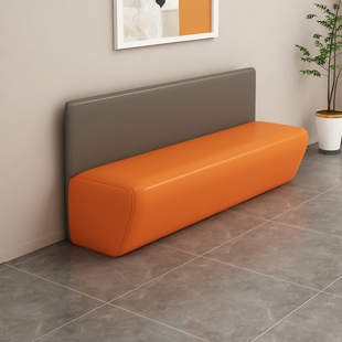 简约休闲创意卡座沙发幼儿园培训班等候休息区储物长条凳换鞋凳