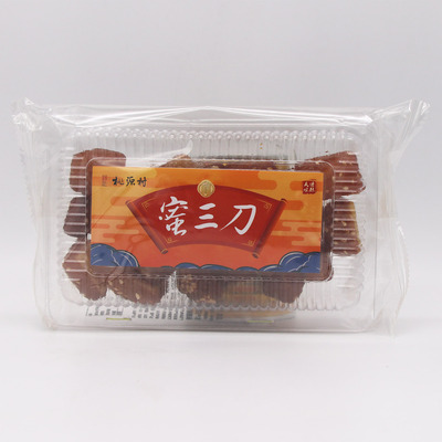 南京桃源村塑盒装蜜三刀200克/盒