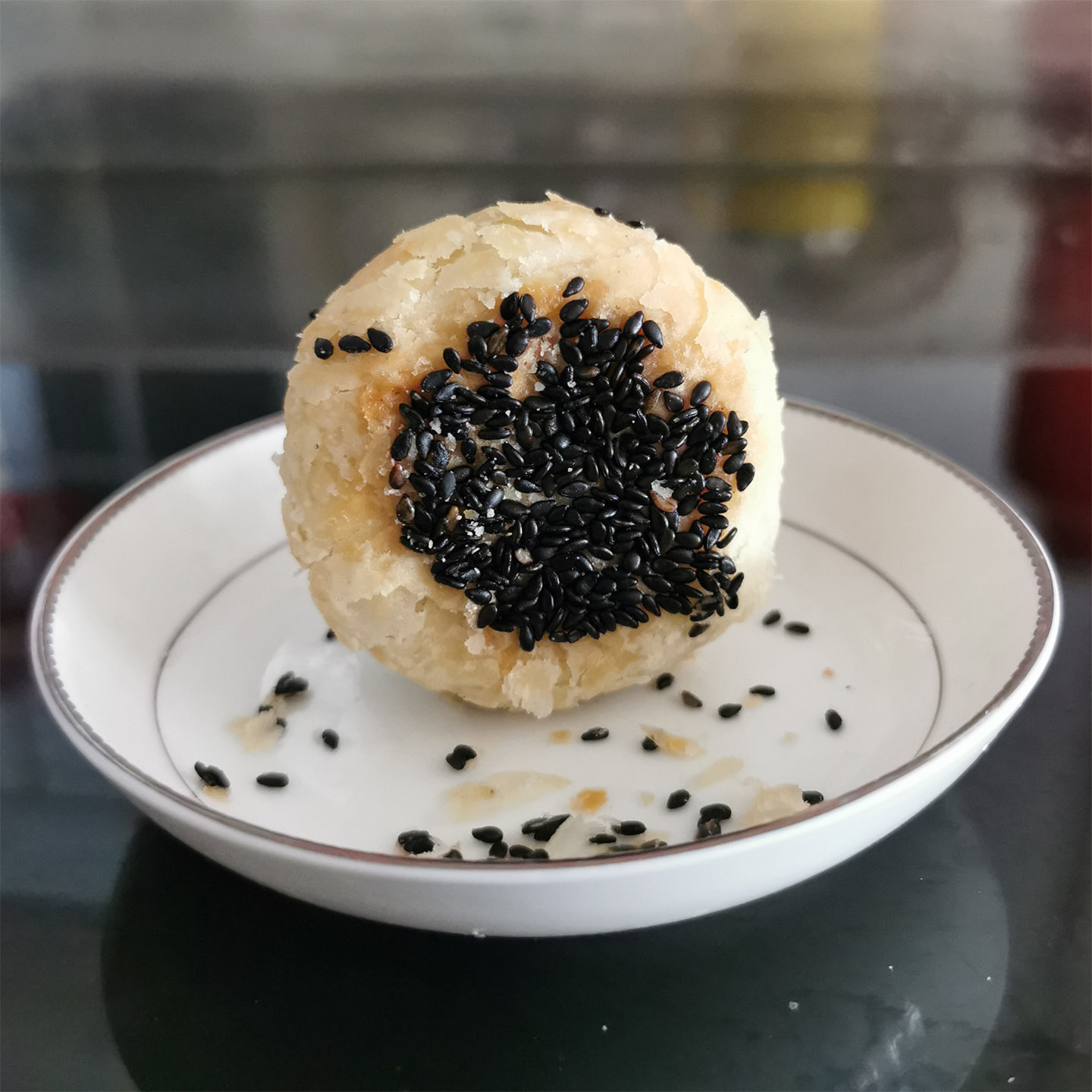 南京桃源村 散称黑芝麻椒盐酥饼 江苏传统糕点小桃酥零食酥脆点心