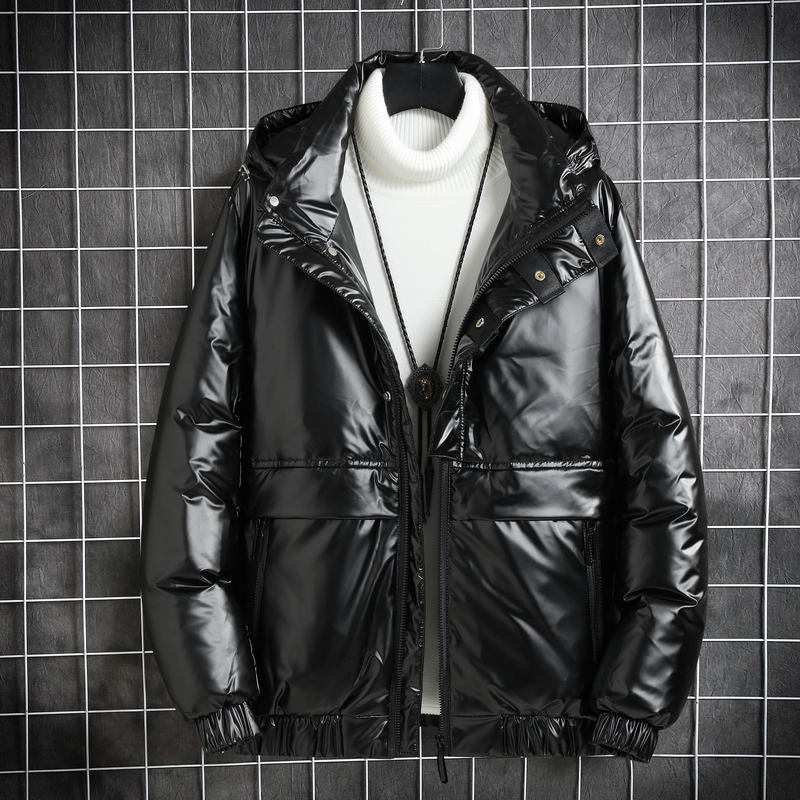 2021新款冬季亮面羽绒服轻薄加厚短款潮牌白鸭绒男外套HB868-P150，男装羽绒服，星座509