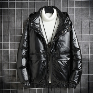 2021新款冬季亮面羽绒服轻薄加厚短款潮牌白鸭绒男外套HB868-P150,男装羽绒服,星座509