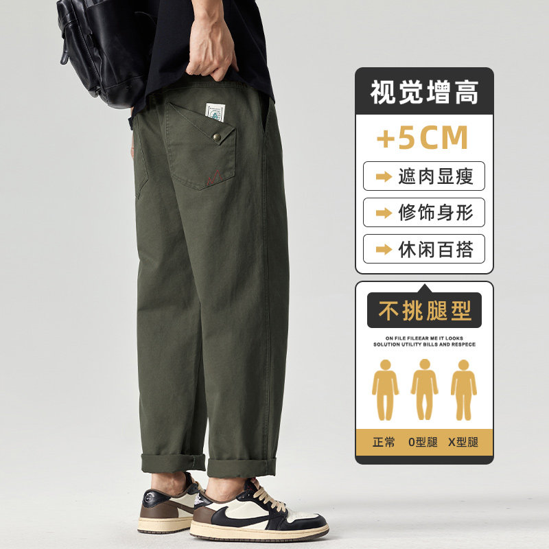 美式工装裤男2026秋冬潮牌宽松直筒休闲长裤纯棉裤子Z9886-P40特图片
