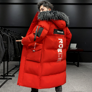 棉衣男长款2021新款外套冬季加厚羽绒棉服韩版潮流棉袄DS605-P155图片