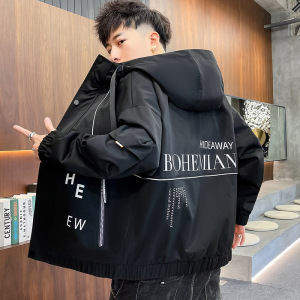 工装外套男连帽春季韩版潮流帅气夹克宽松百搭运动男装TY2113-P65图片