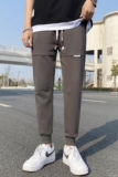 棉质哈伦裤秋季新款男装薄款九分裤男士卫裤宽松男裤潮M082，男装休闲裤，星座509
