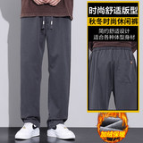 休闲裤秋冬季加绒加厚宽松直筒工装男生长裤子Z2354-P45/加绒P55，男装工装外套，星座509