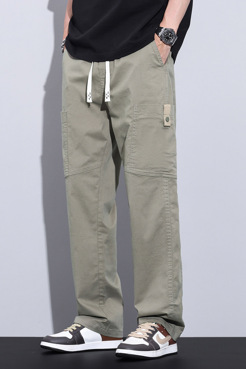 美式工装裤男春夏冲锋裤子男休闲直筒夏季宽松阔腿长裤M2403-P55,男装休闲裤,星座509