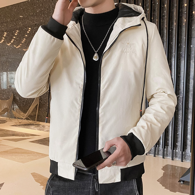 连帽棒球服男生2021新款秋季潮流外套夹克上衣服H101-P45/加绒P55图片